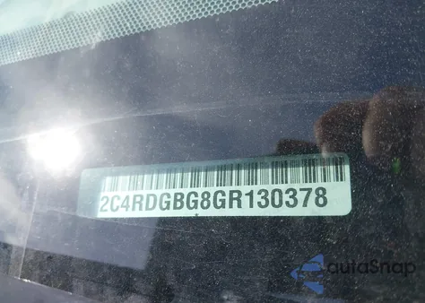 2016 Dodge Grand Caravan Se from USA, damaged, VIN 2C4RDGBG8GR130378